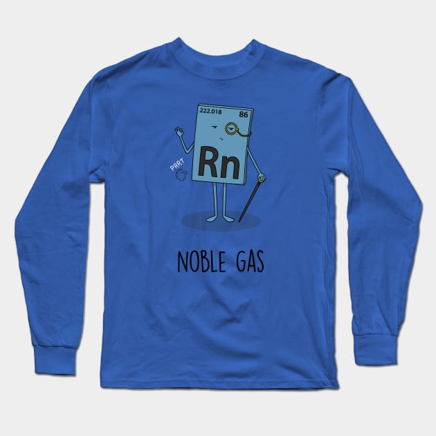 Noble Gas Long Sleeve T-Shirt by Mongedraws